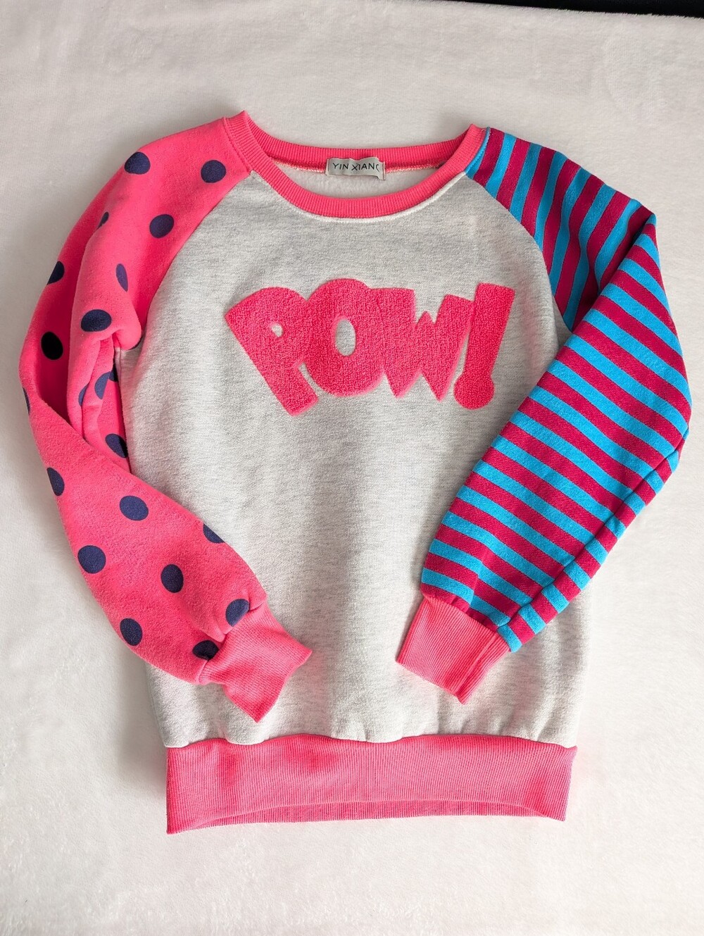 ❤️ Pow! Fleece Lined Crewneck Sweatshirt